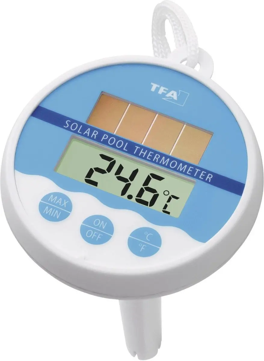 TFA Dostmann Solar 30.1041 Zwembadthermometer Wit