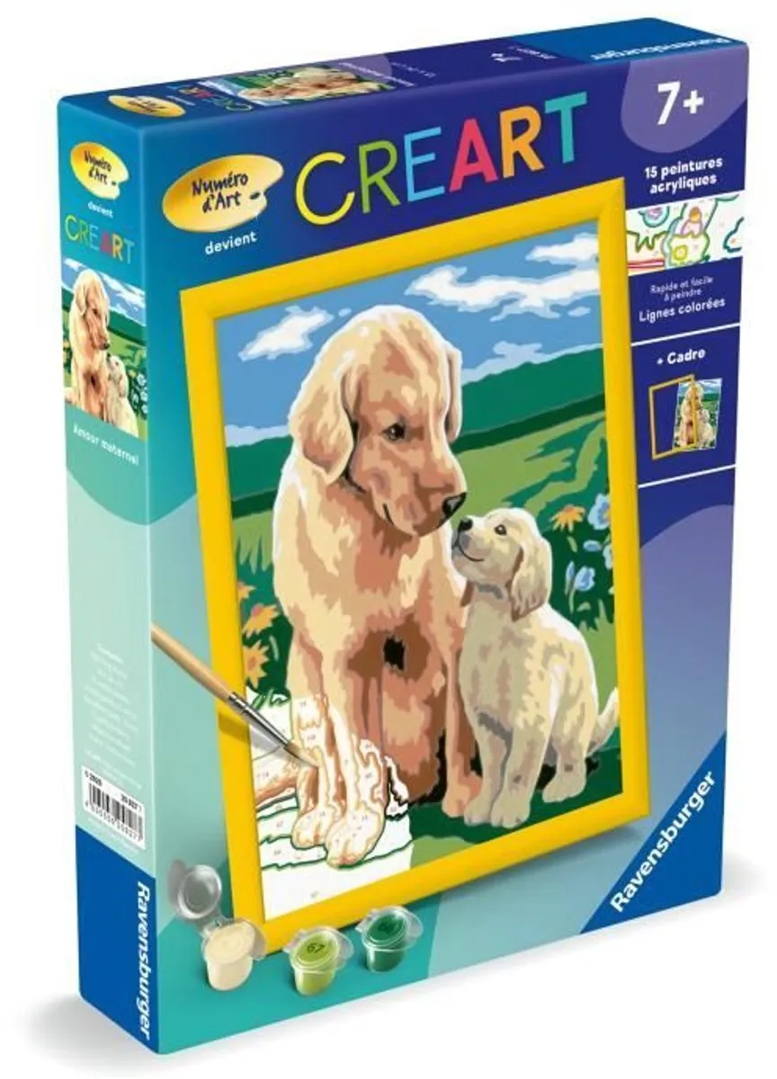 Ravensburger CreArt Kids Moederliefde Schilderen op nummer Kit 18x24cm