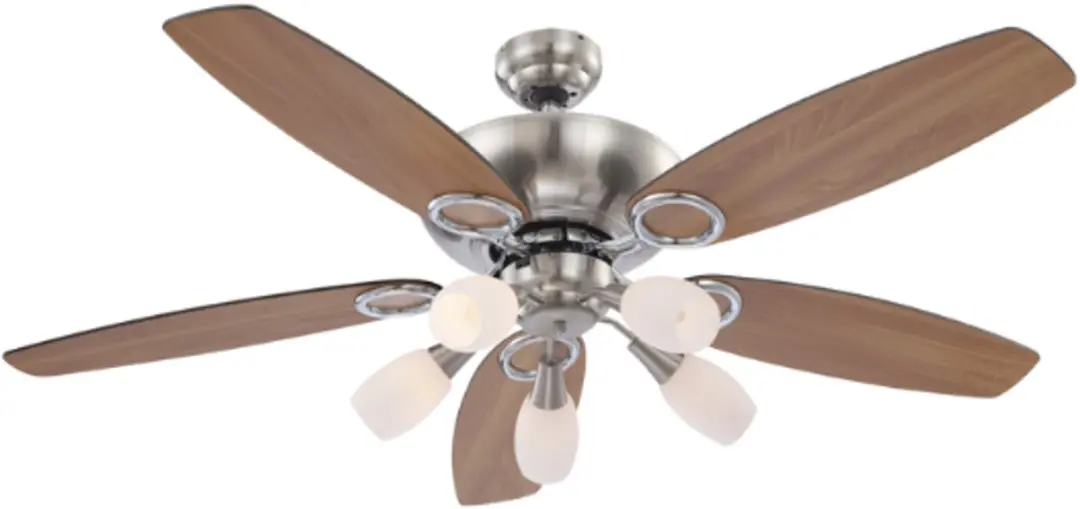 Globo Plafondlamp V0337ST met ventilator - Bruin - Warm wit 40W - afbeelding 4 van 5