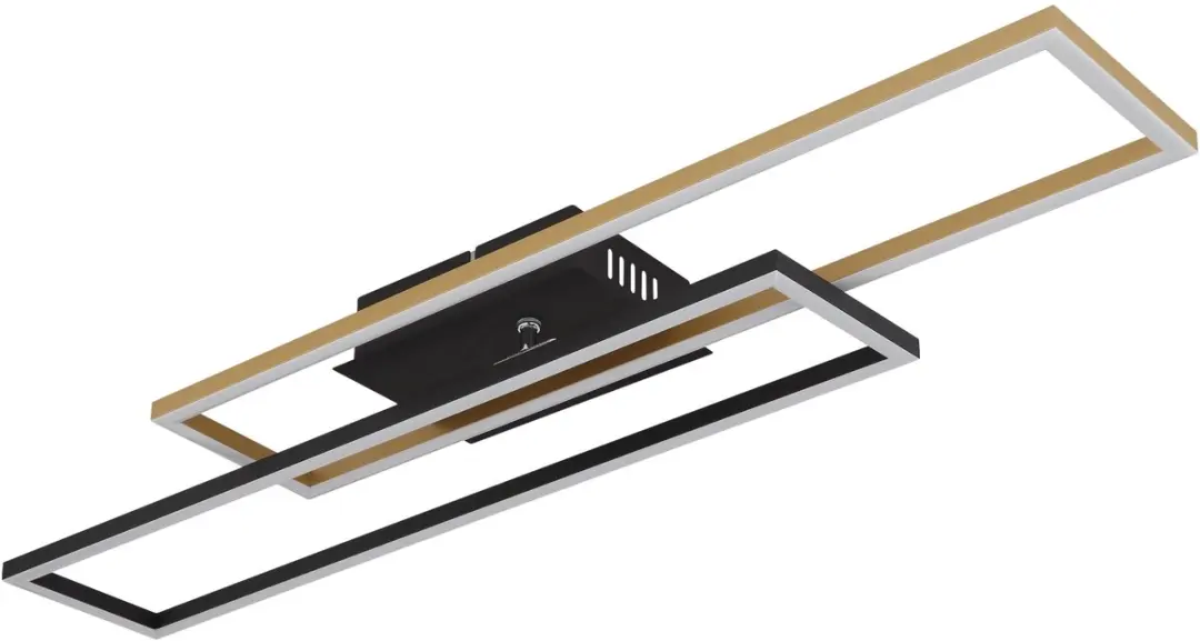 Globo Dakari LED Plafondlamp 67208-30G - Zwart - afbeelding 4 van 6