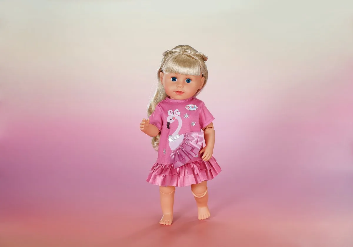 Baby Born Flamingo Jurk - 43 cm - Roze