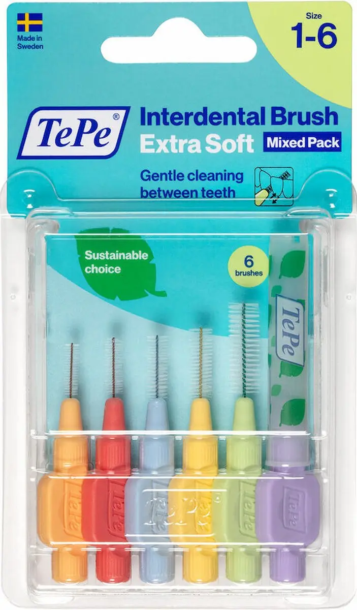 TePe Ragers Extra Zacht Gemengd - 20 Stuks (10x6)