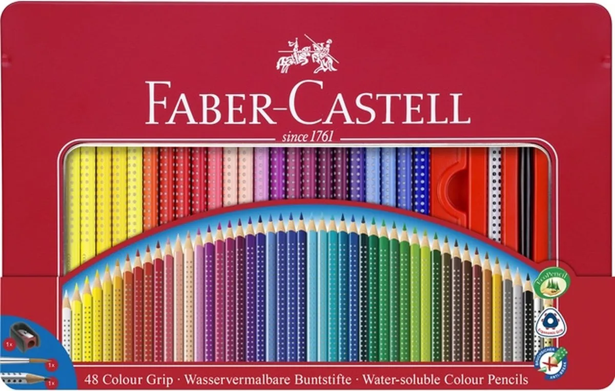 Faber-Castell Colour Grip FC-112448 Kleurpotloden 48 Stuks