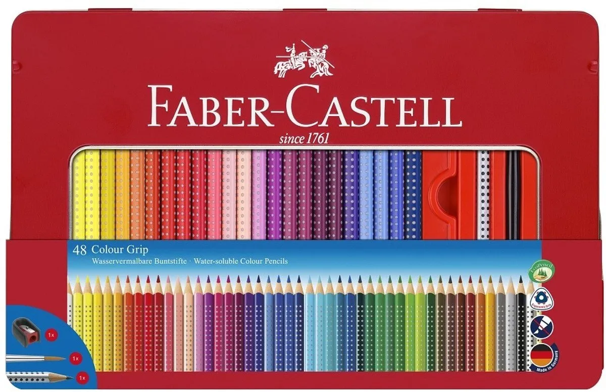 Faber-Castell Colour Grip FC-112448 Kleurpotloden 48 Stuks - Assorti - afbeelding 6 van 6