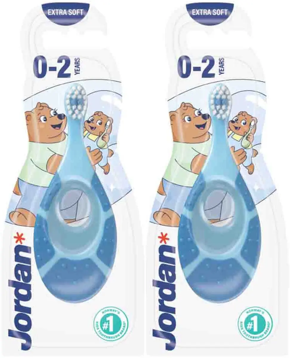 Jordan Tandenborstel Step 1 0-2 jaar - 2 Stuks - Multicolor