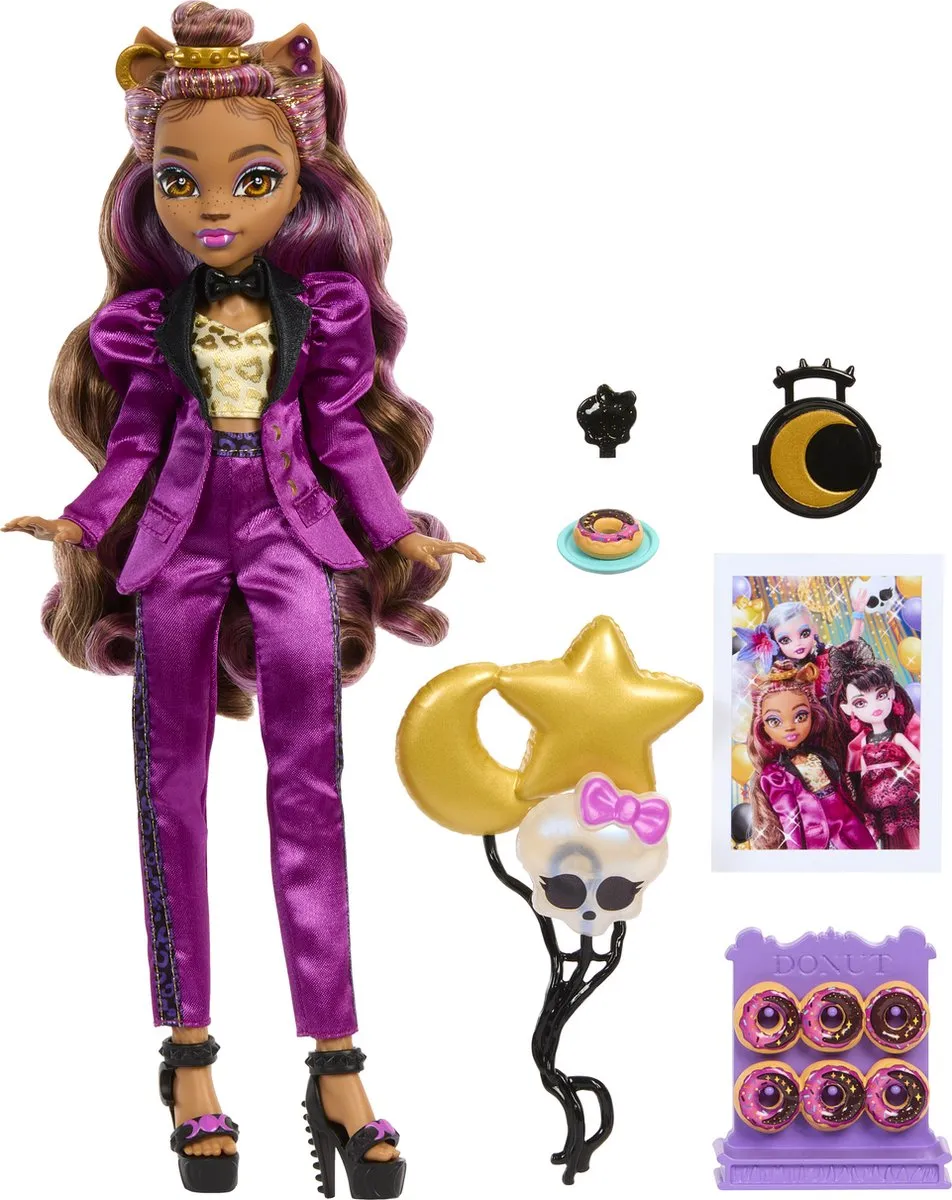 Mattel Games Monster High Clawdeen Wolf Feestjurk - Roze