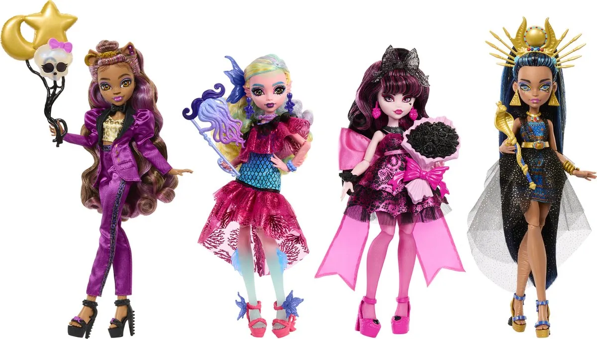 Mattel Games Monster High Clawdeen Wolf Feestjurk - Roze