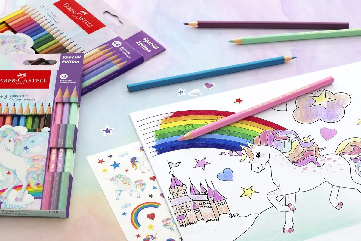 Faber-Castell Unicorn Zeskantig Kleurpotlood - 13 Stuks