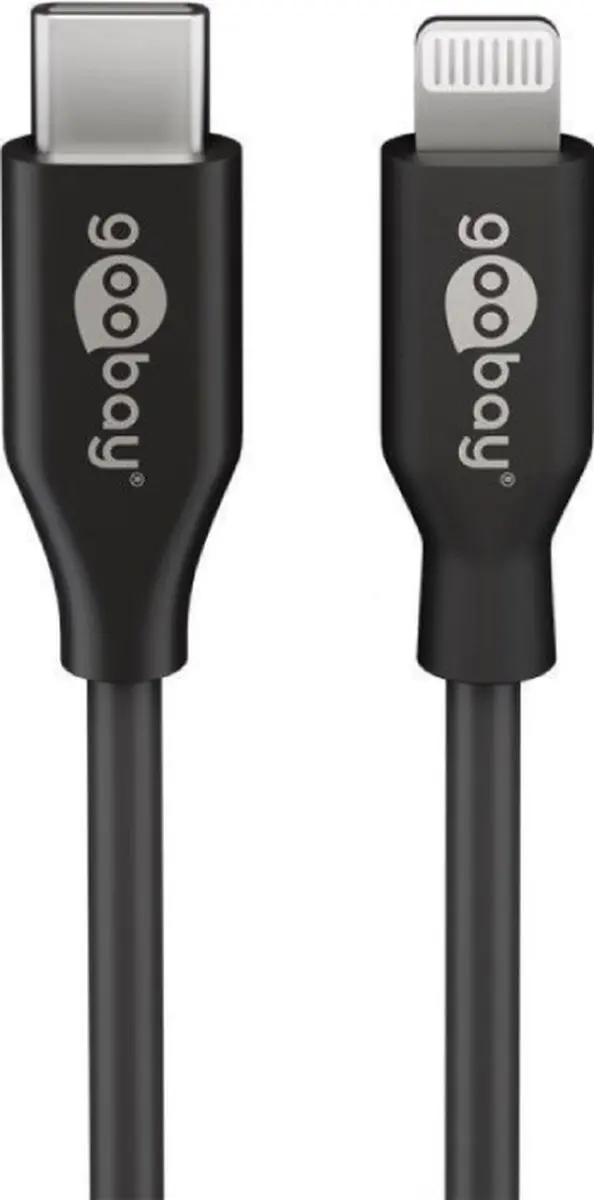 USB C naar Lightning kabel 2 meter zwart