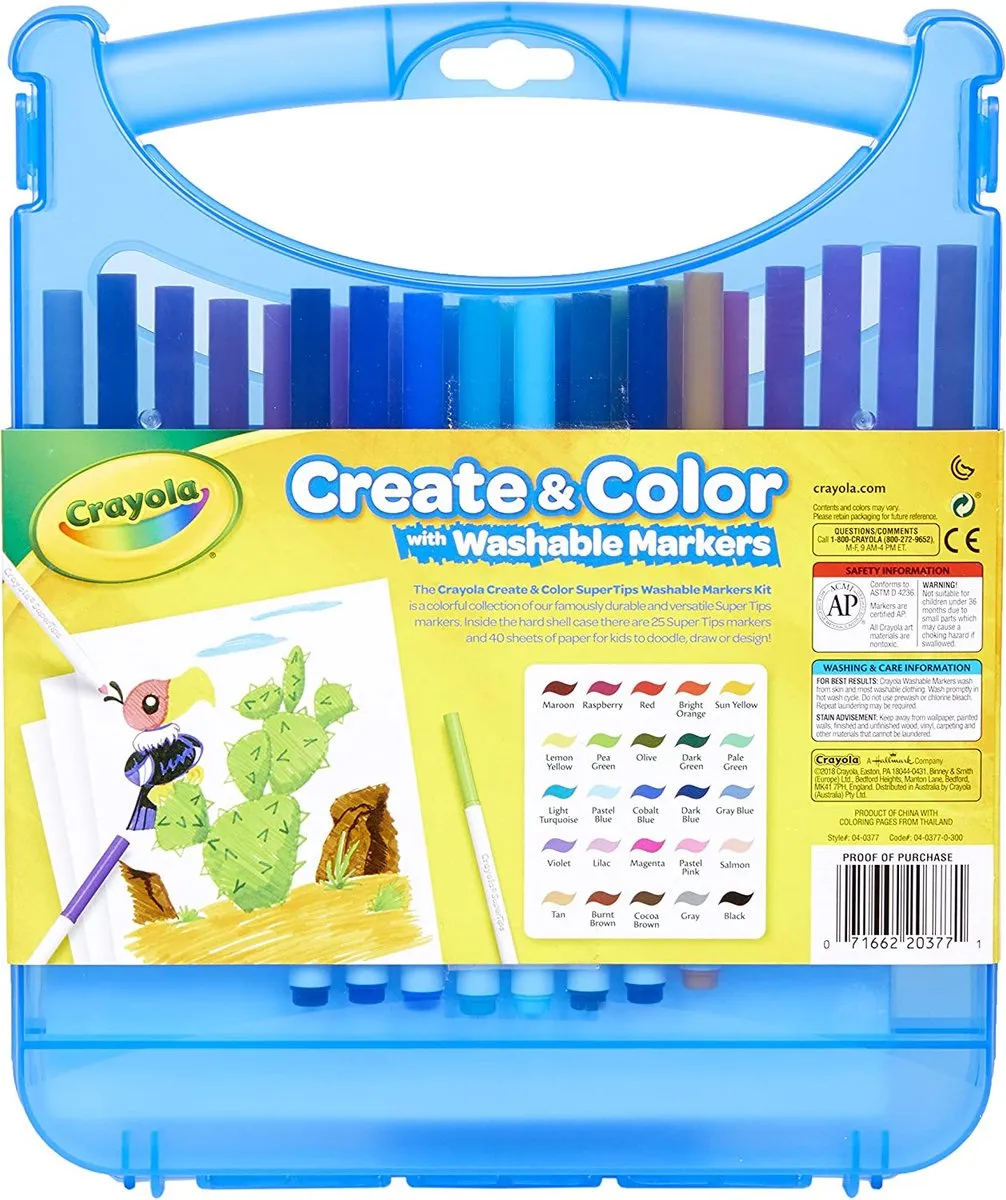 Crayola Create & Colour Hobbypakket - 65-delig Veelkleurig