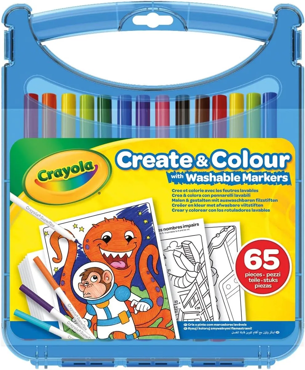 Crayola Create & Colour Hobbypakket - 65-delig Veelkleurig