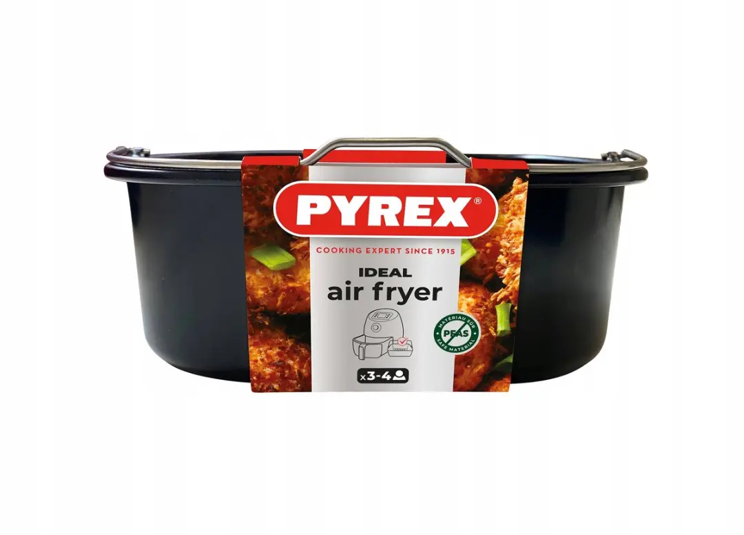 PYREX Metalen Mand voor Airfryer 22x21cm - Meerkleurig