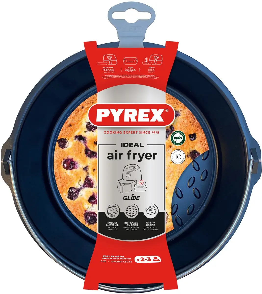 PYREX Metalen Mand voor Airfryer 20x19cm