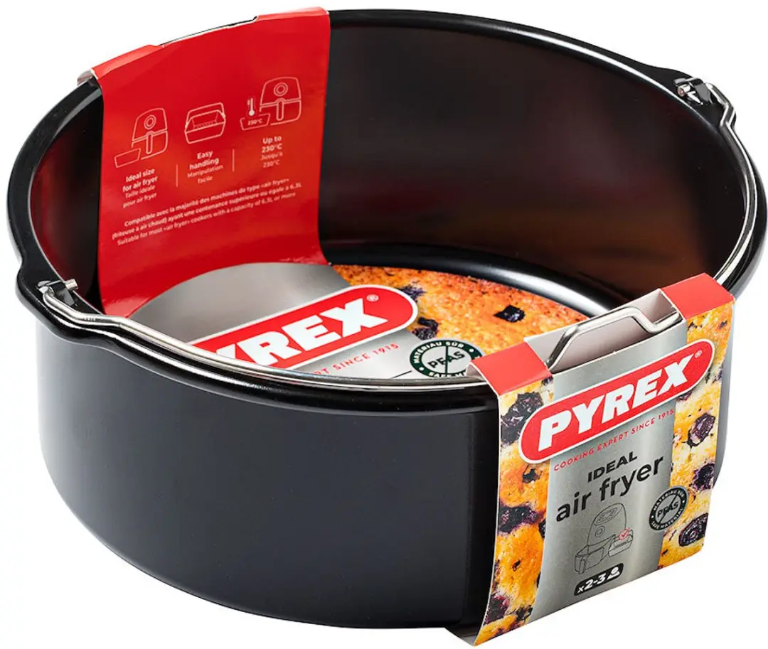 PYREX Metalen Mand voor Airfryer 20x19cm - Meerkleurig
