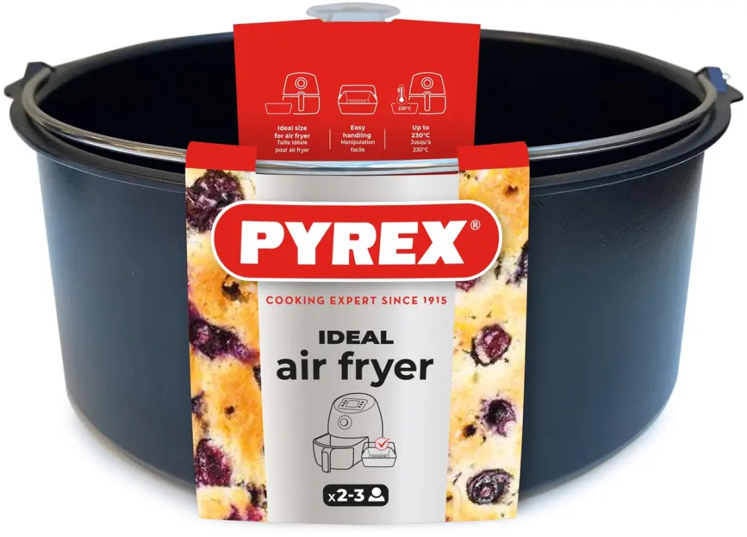 PYREX Metalen Mand voor Airfryer 20x19cm - Meerkleurig