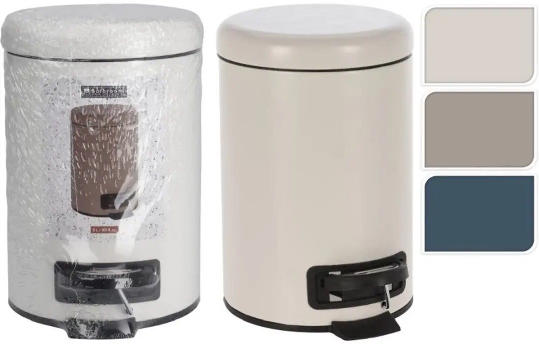 Afvalbak voor de badkamer, 3 l, donkerblauw