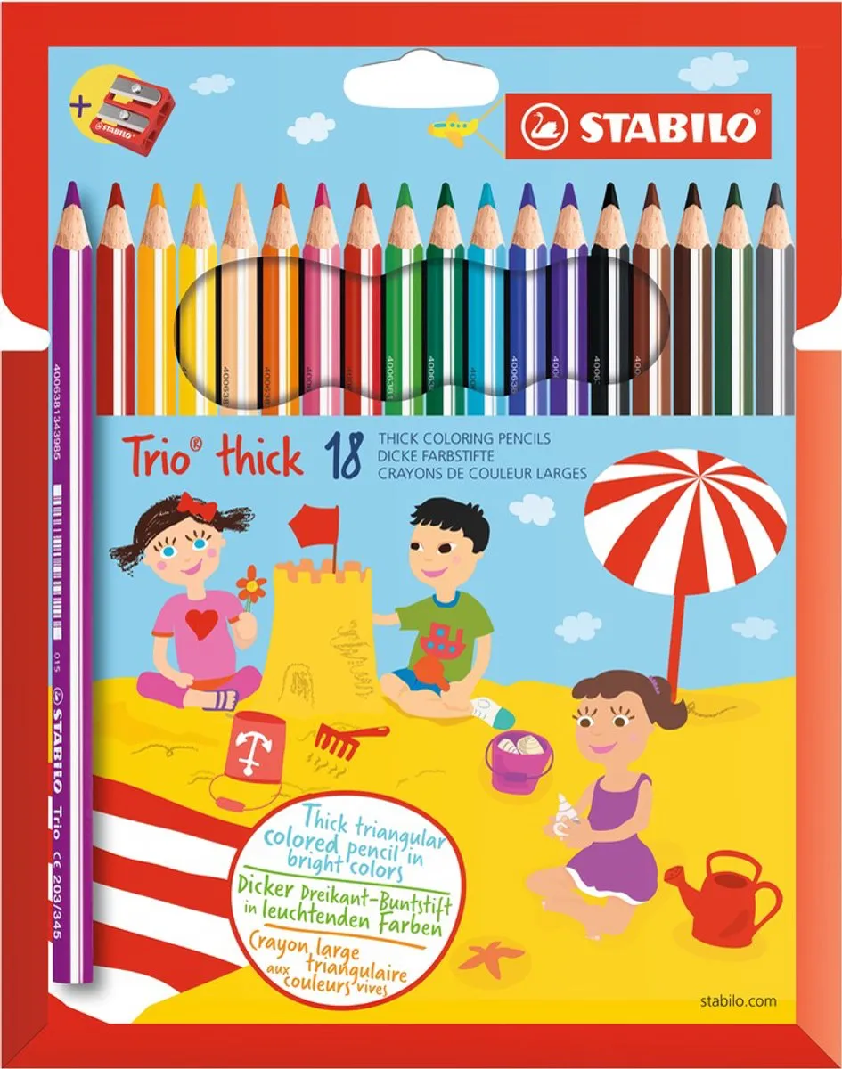 STABILO Trio Thick Driekantige Kleurpotloden 24 Stuks