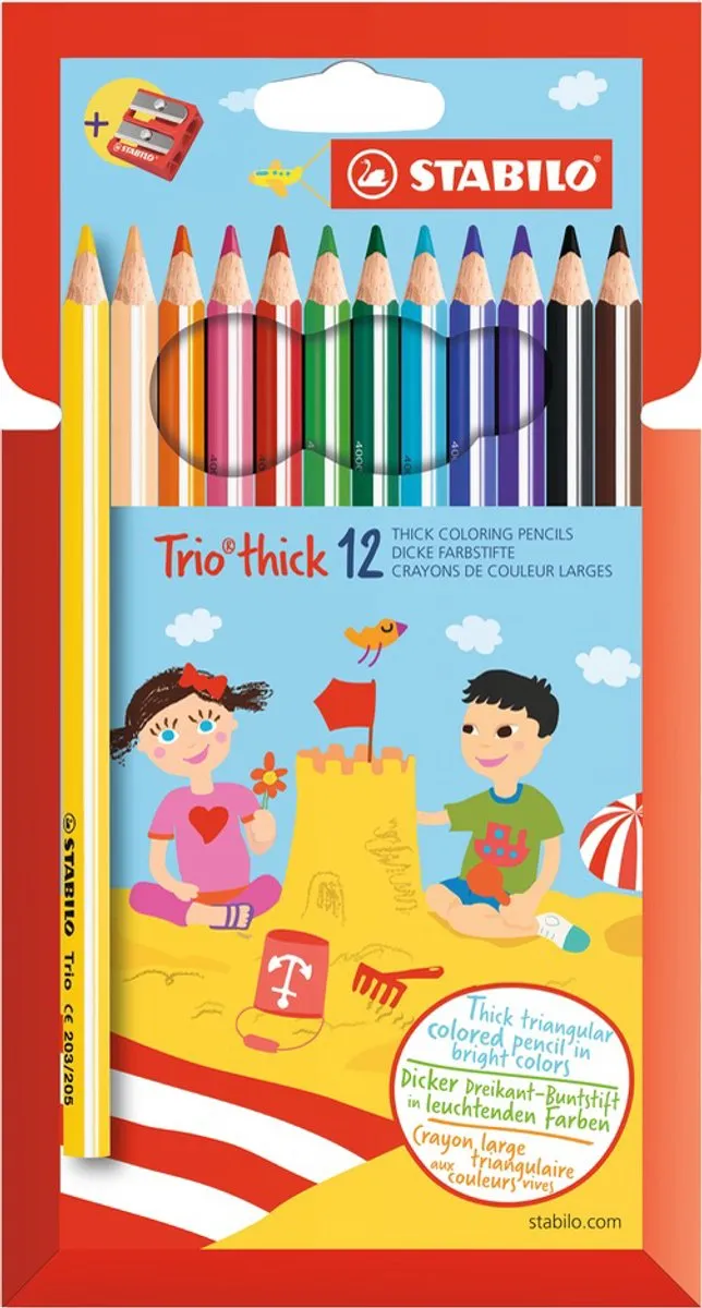 STABILO Trio Thick Driekantige Kleurpotloden 24 Stuks