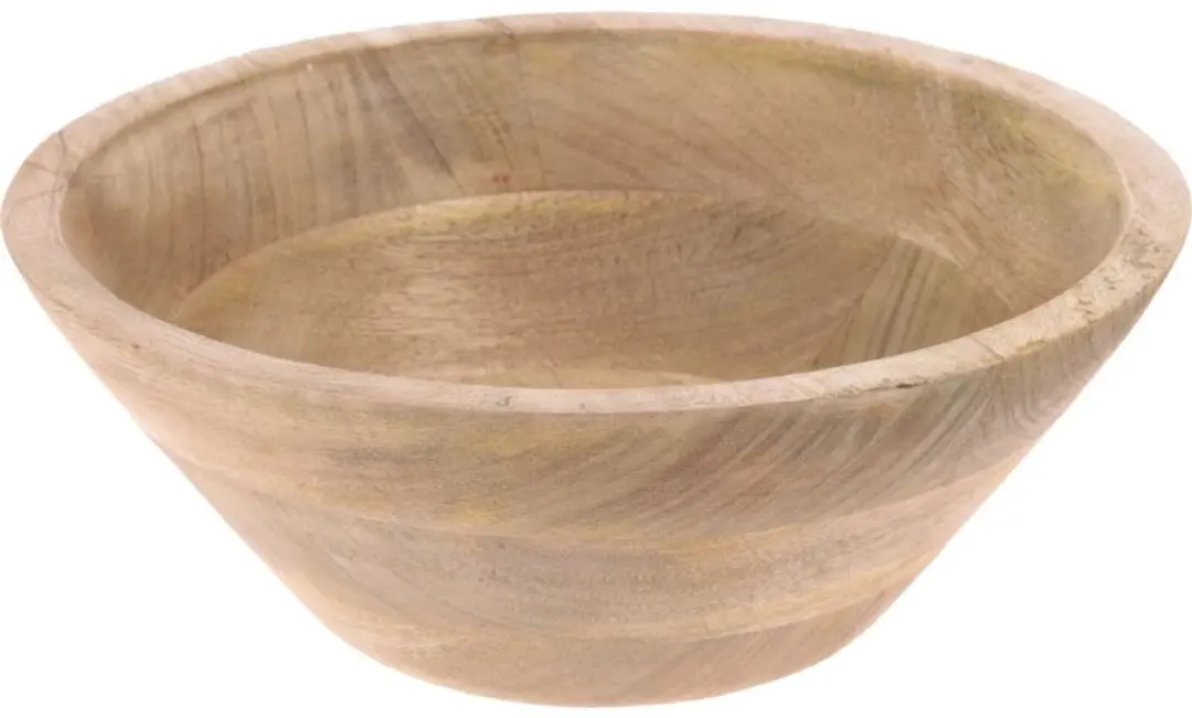 Serveerschaal van mangohout 25×25×10 cm