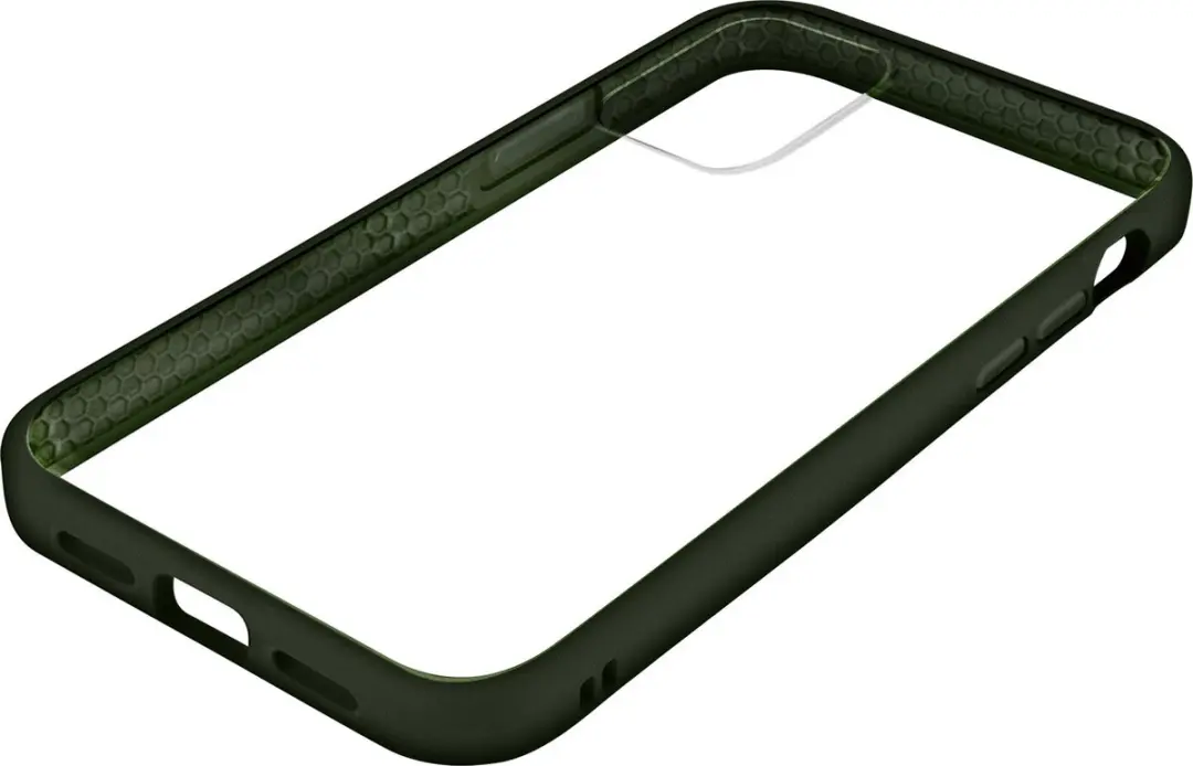 RhinoShield Mod NX Hoesje Geschikt voor Apple iPhone 12 Pro Max Transparant/Groe