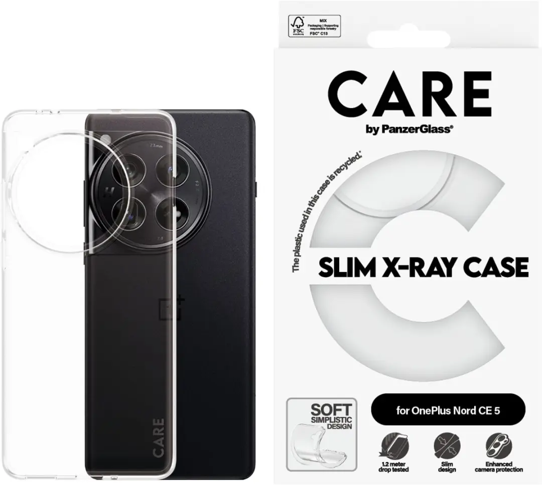 PanzerGlass X-Ray Case OnePlus Nord CE5 Hoes - Transparant - afbeelding 3 van 4