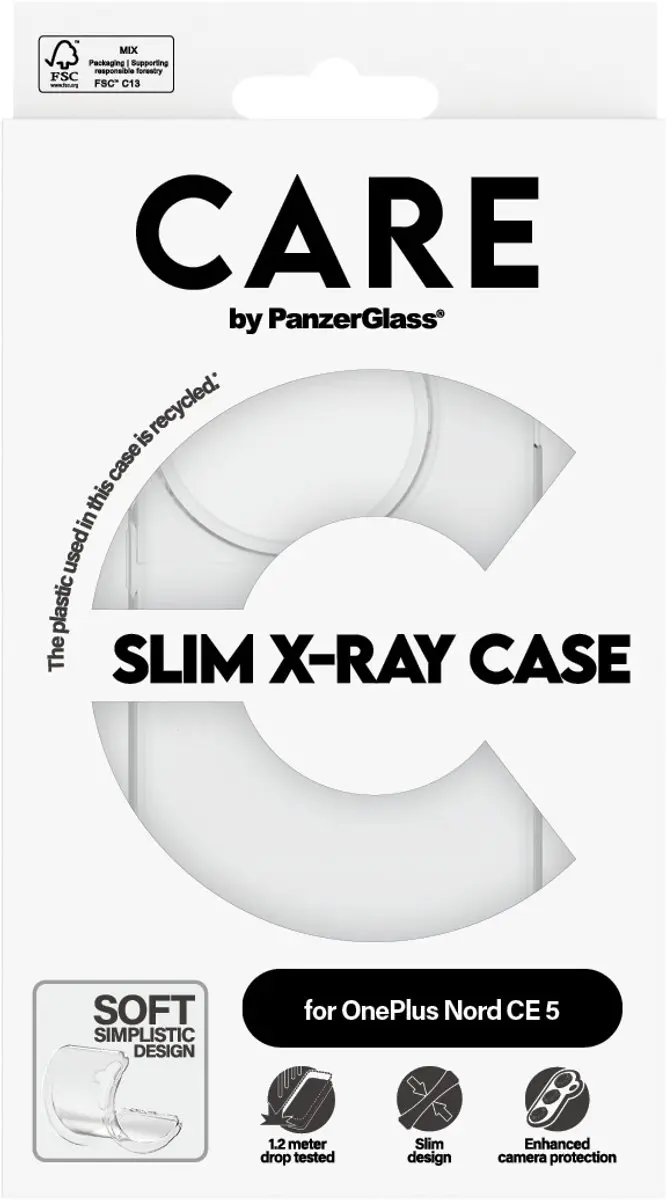 PanzerGlass X-Ray Case OnePlus Nord CE5 Hoes - Transparant - afbeelding 2 van 4