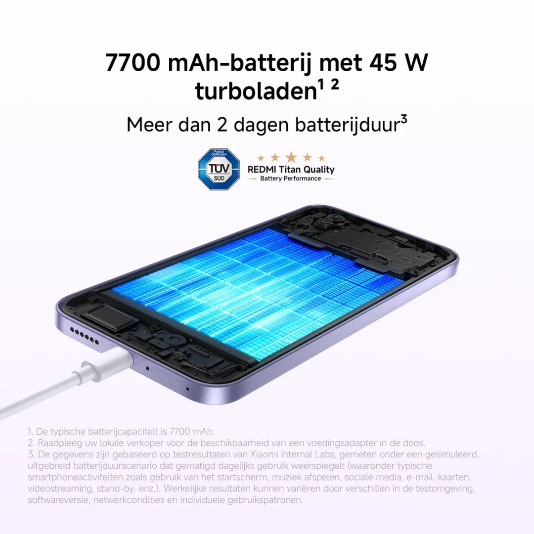 Xiaomi Redmi Note 17 5G 82814 Smartphone - 128GB - Zwart - afbeelding 4 van 6