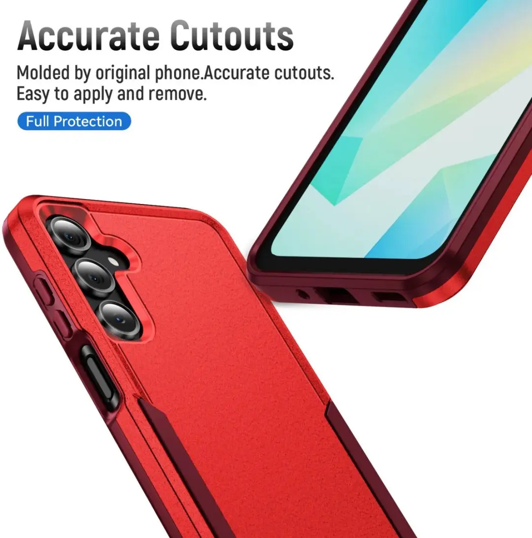 Selected Back Cover Samsung Galaxy A16 Rugged Hoesje - Rood