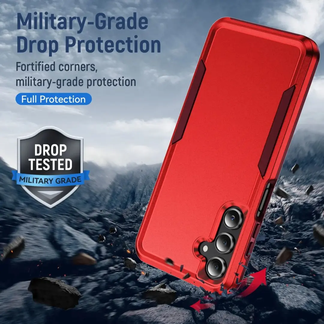 Selected Back Cover Samsung Galaxy A16 Rugged Hoesje - Rood