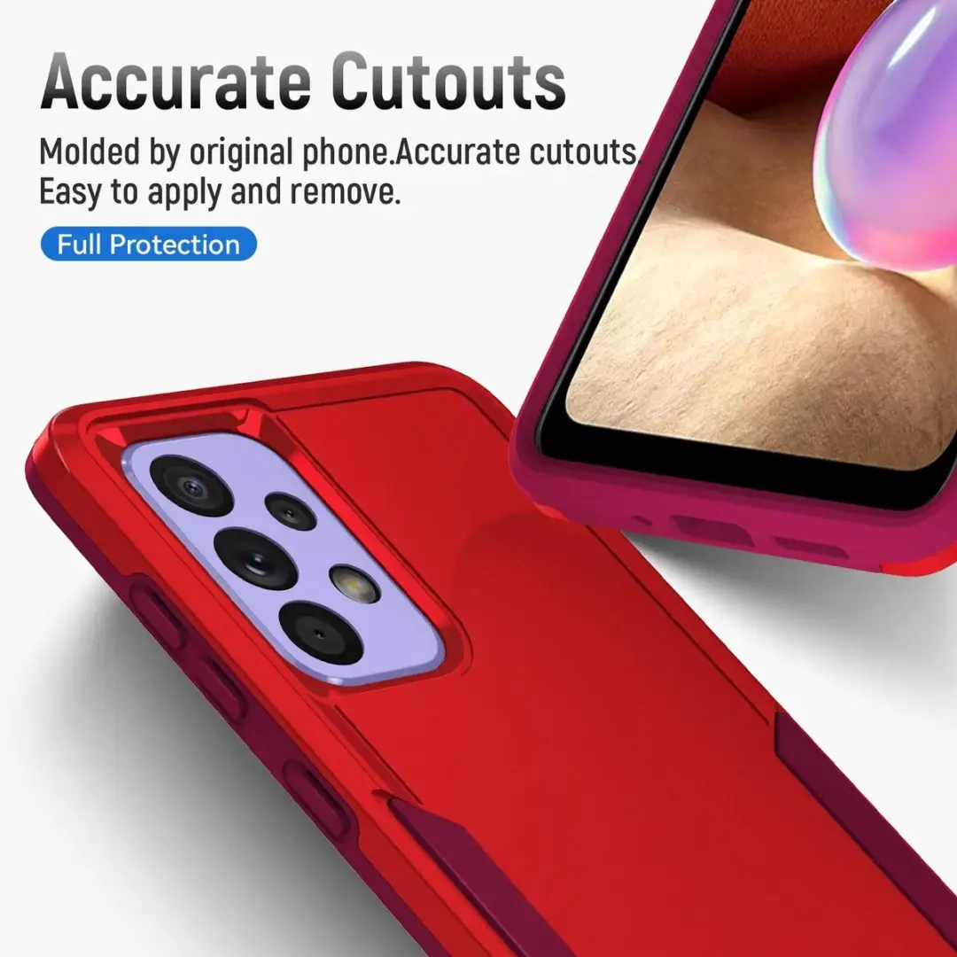 Selected Back Cover Samsung Galaxy A53 Rugged Hoesje - Rood