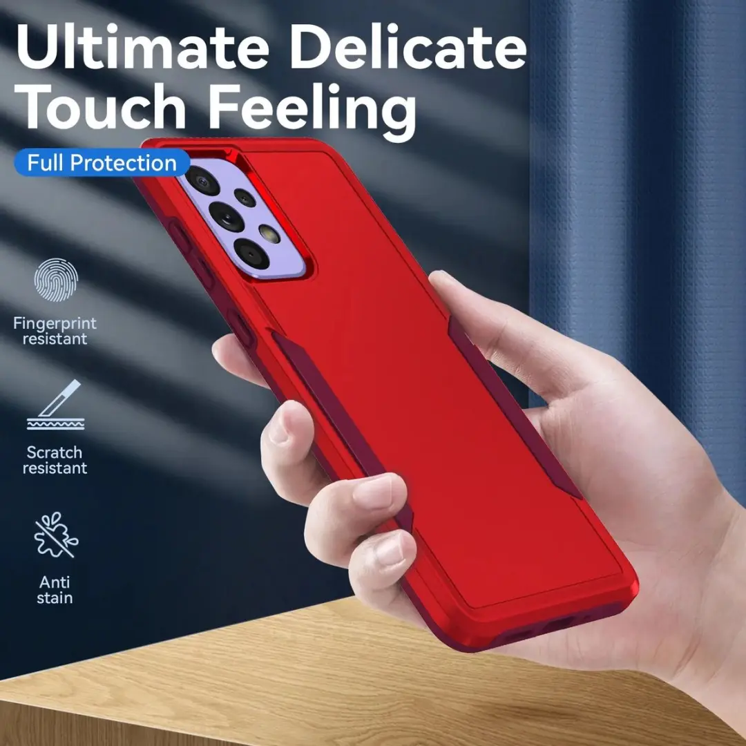 Selected Back Cover Samsung Galaxy A53 Rugged Hoesje - Rood