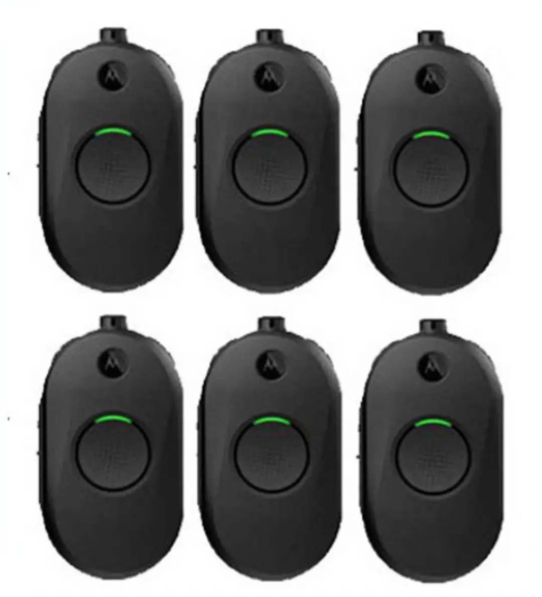 Set van 6 Motorola CLP446E Mini Portofoons zonder oortje en zonder lader