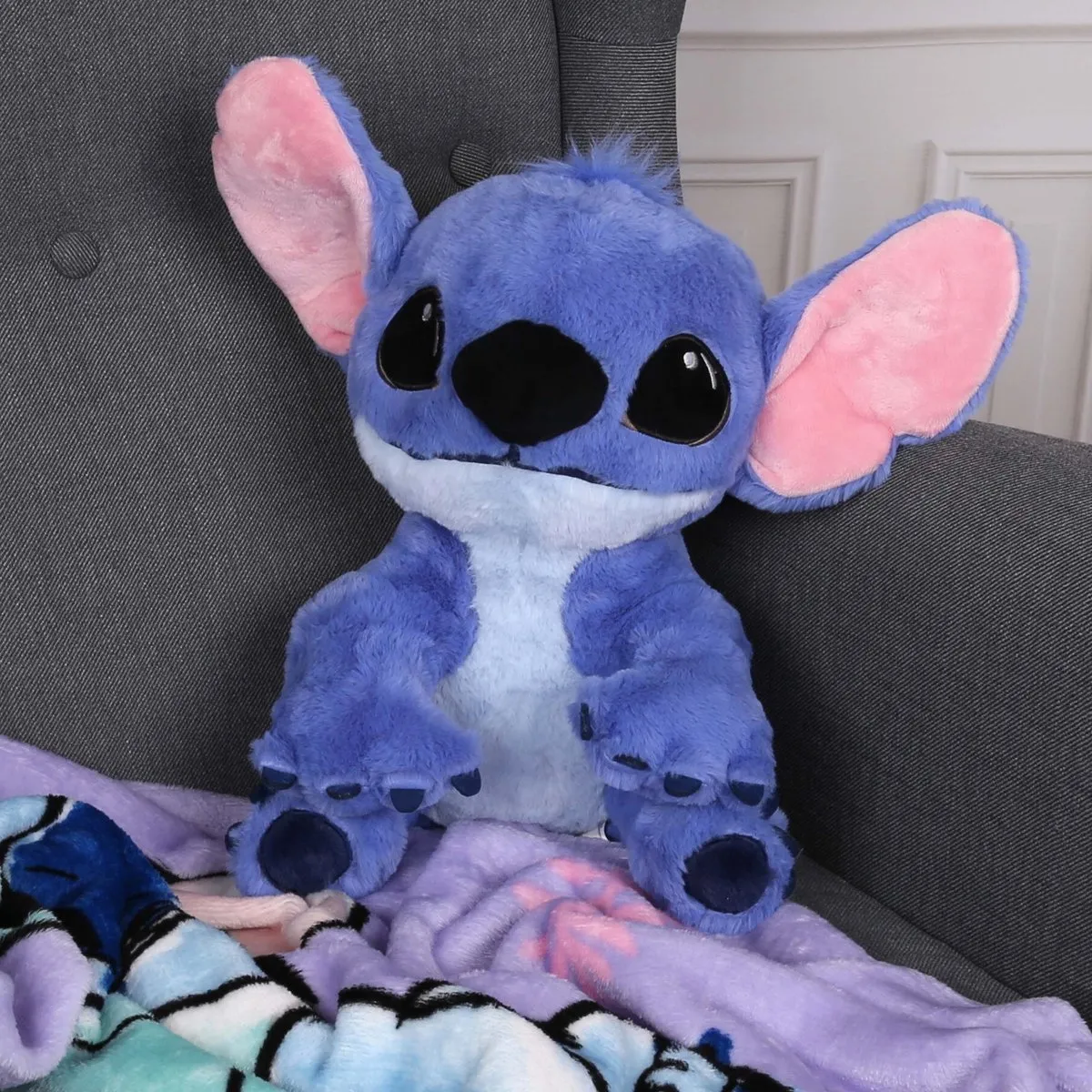 Disney Stitch Pluche Mascotte - 30 cm - Blauw