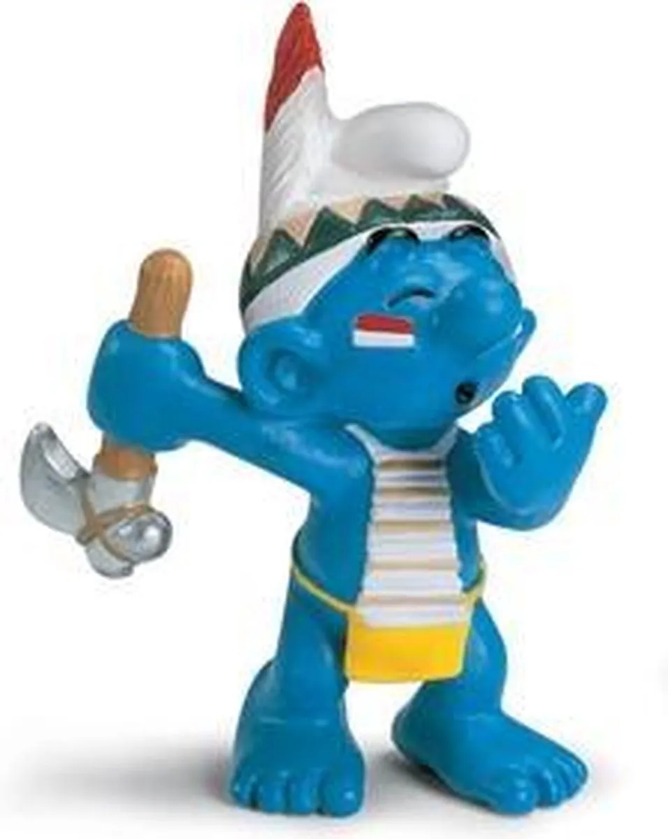 Schleich Smurfen Indiaan Smurf Regendanser