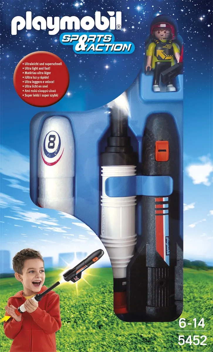 Playmobil Power Rockets 5452 - Zwart/Wit/Blauw/Oranje