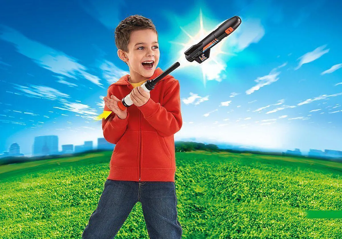 Playmobil Power Rockets 5452 - Zwart/Wit/Blauw/Oranje