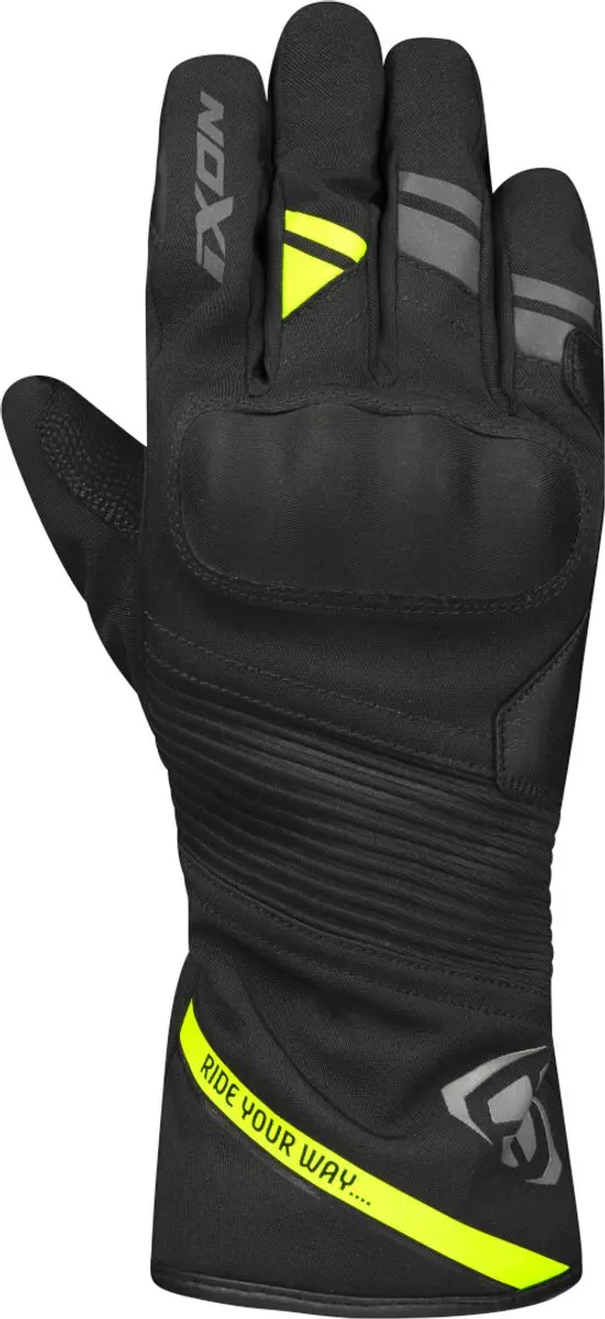 Ixon Pro Midgard Zwart Grijs Bright Geel Waterdichte Handschoenen