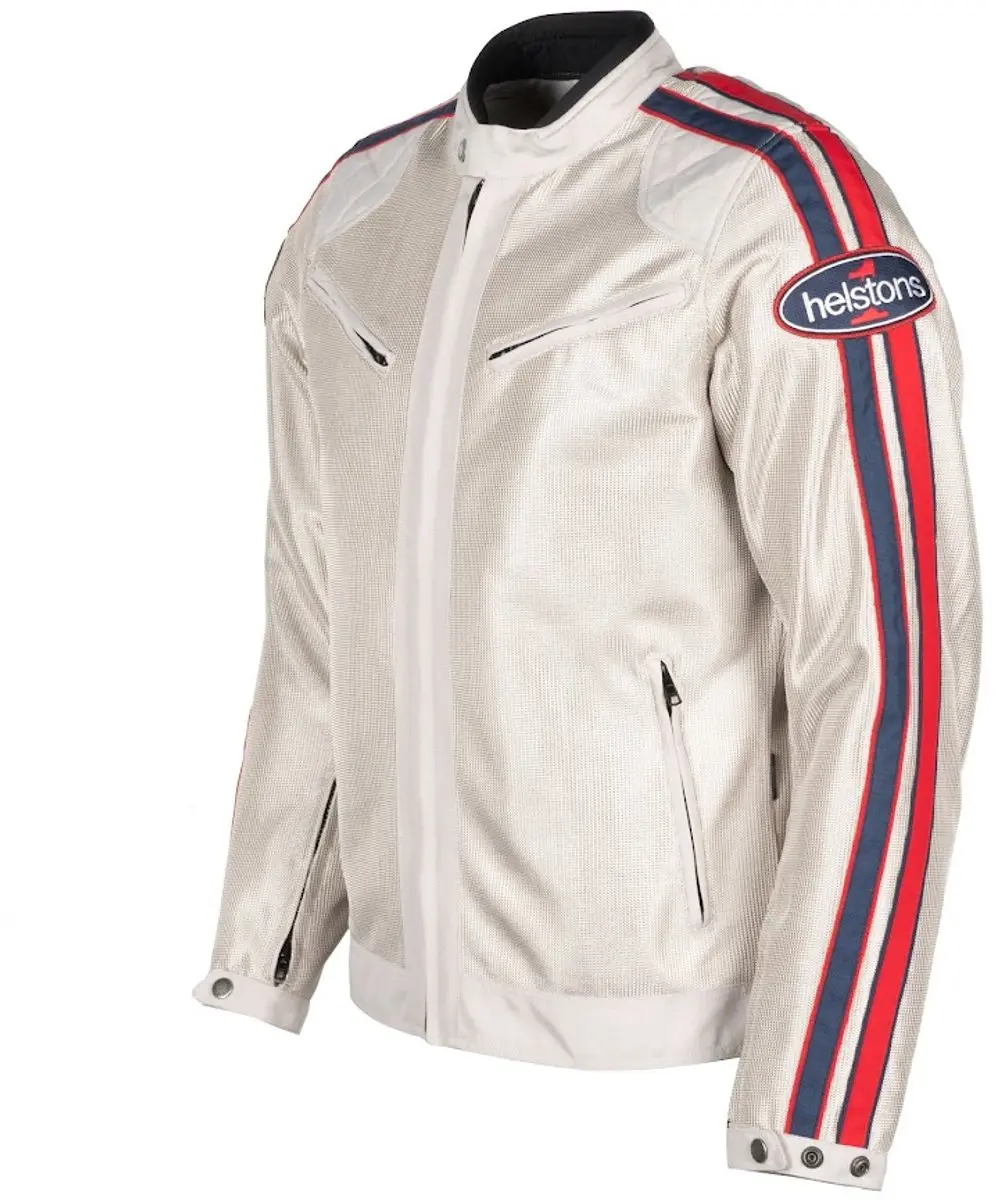 Helstons Pace Air Fabric Mesh Jas Zilver Rood Blauw