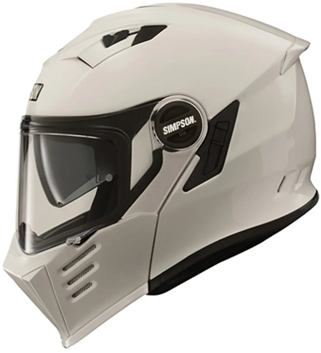 Simpson Darksome Wit ECE22.06 Systeemhelm