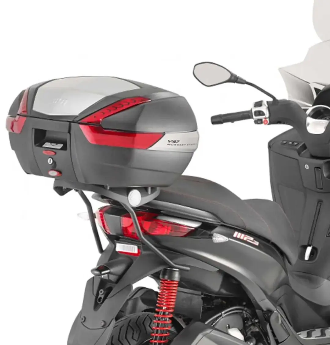Givi Monokey Topkoffer Achtermontage Grijs - Piaggio MP3 125/300 - afbeelding 2 van 2