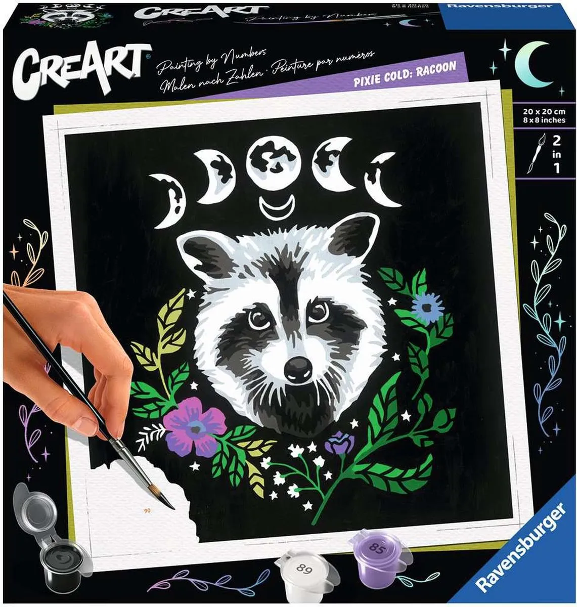Ravensburger Pixie Cold Edition Raccoon Schilderen op nummer