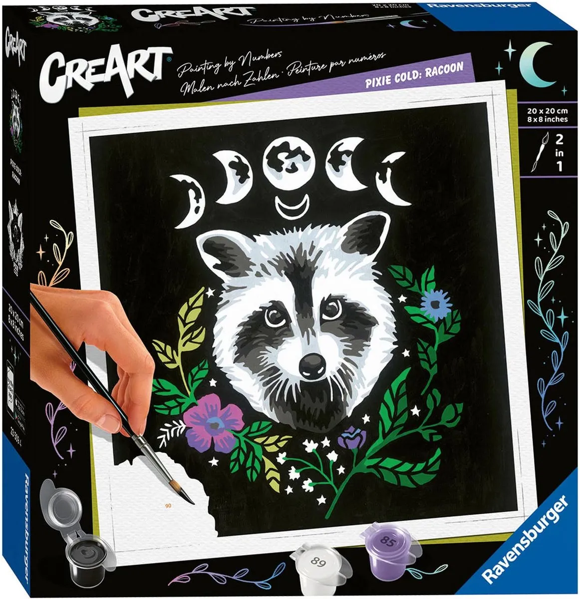 Ravensburger Pixie Cold Edition Raccoon Schilderen op nummer - Multicolor