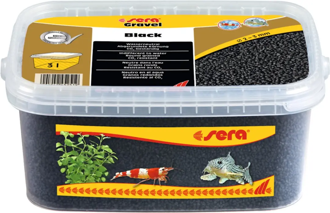 Sera Gravel Black Aquariumgrind 3L - Zwart - afbeelding 3 van 3