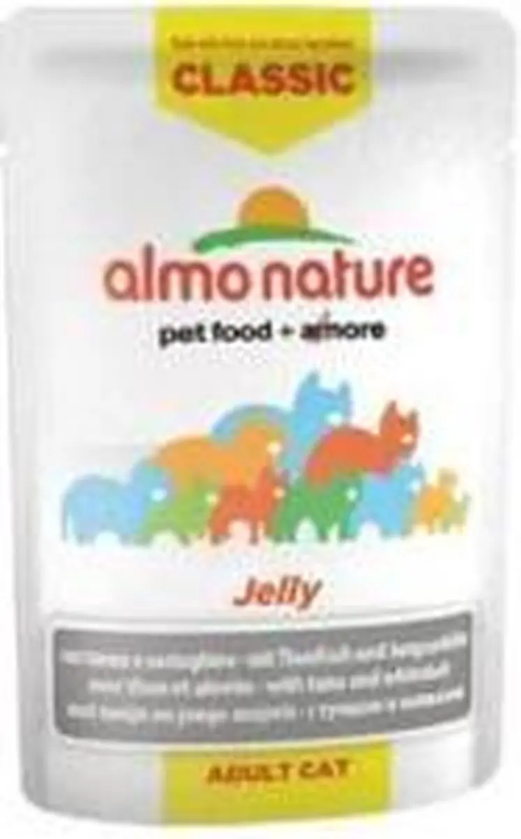 Almo Nature Classic Kattenvoer Tonijn & Ansjovis 24x55g - afbeelding 2 van 2