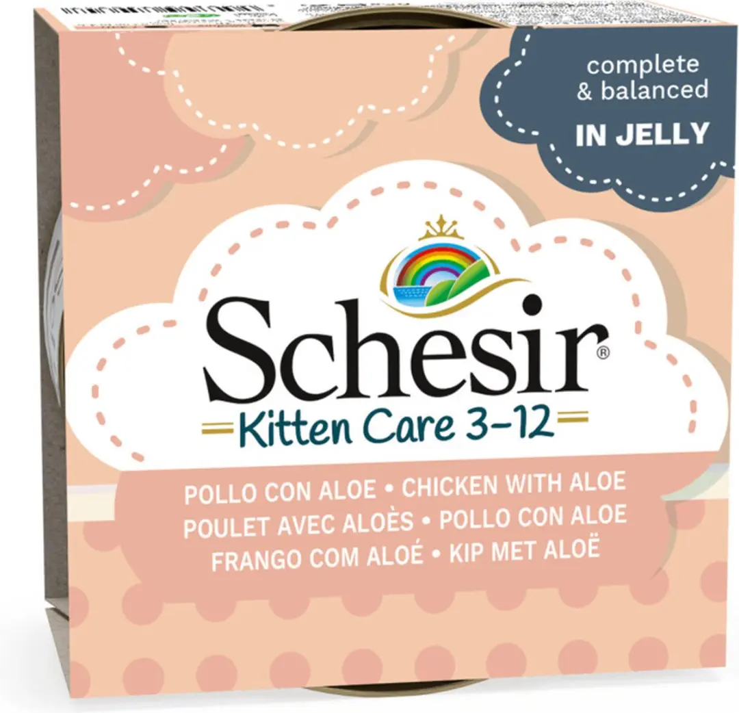 Schesir Kittenvoer Kip & Aloe Vera 85g - afbeelding 6 van 6