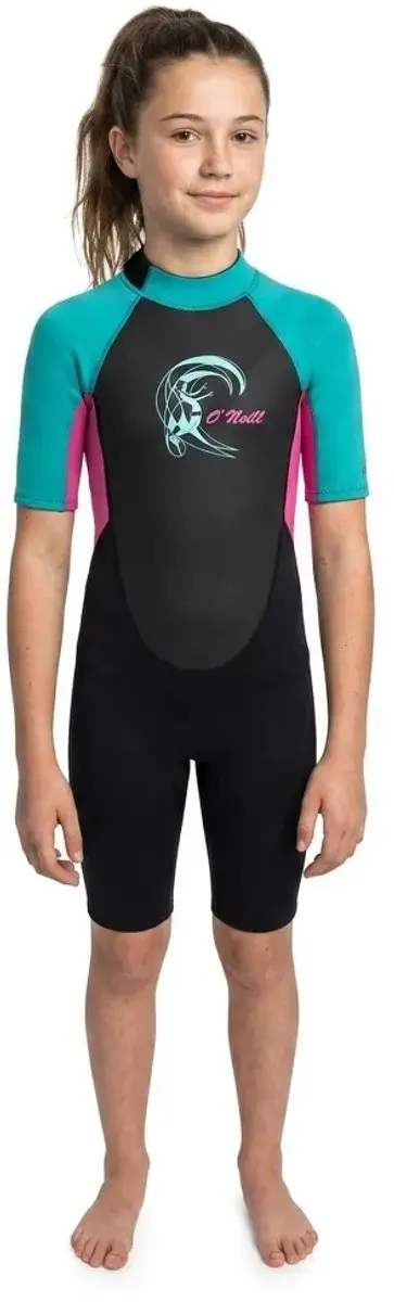 2025 O'Neill Peuter Reactor-2 2mm Rug Ritssluiting Shorty Wetsuit 4867