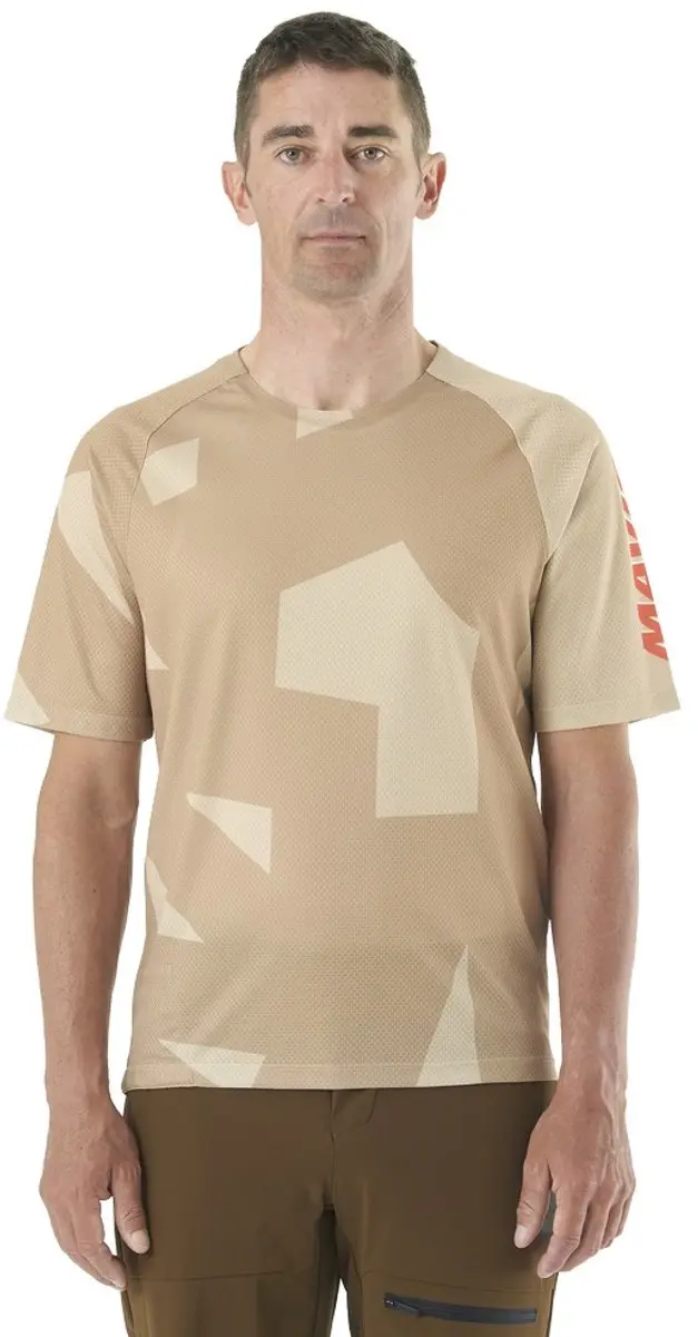 Mavic Deemax Korte Mouw Enduro Trui Beige L Man