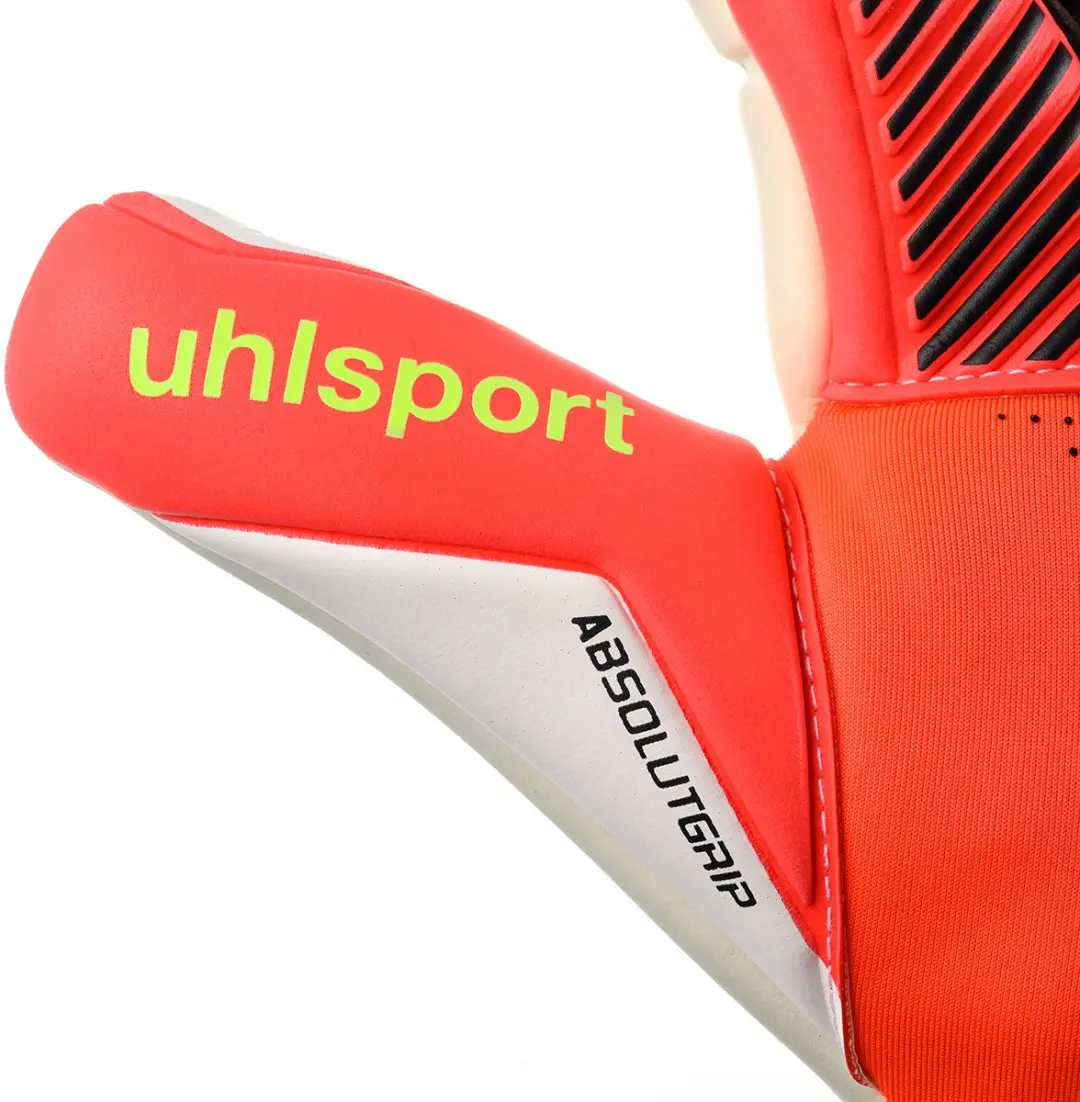 Uhlsport FM Absolutgrip HN Keepershandschoenen - Maat 9 - Fluorood/Wit/Fluogeel - afbeelding 5 van 6