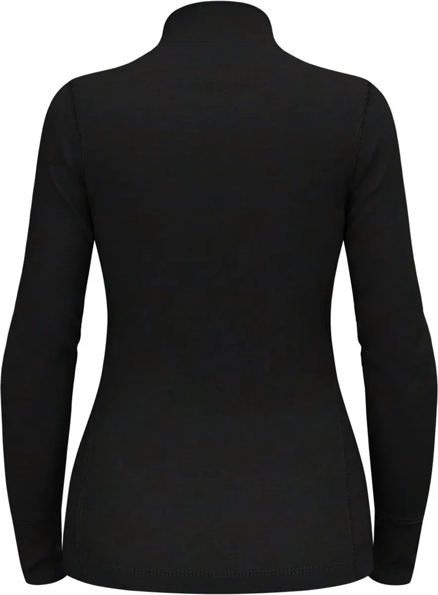 ODLO Dames Schildpadhals L/S Merino 2 Top - XS - Zwart - afbeelding 5 van 6