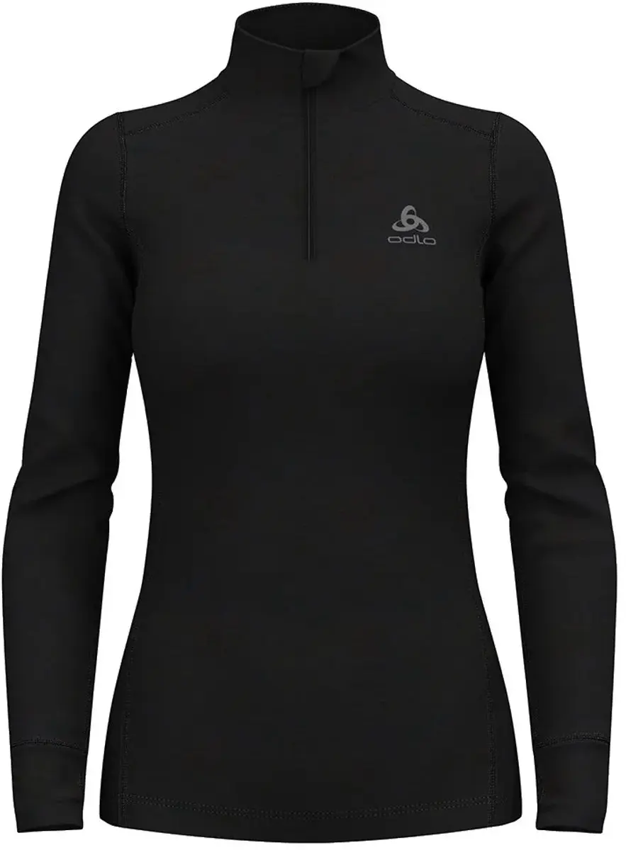 ODLO Dames Schildpadhals L/S Merino 2 Top - XS - Zwart - afbeelding 4 van 6